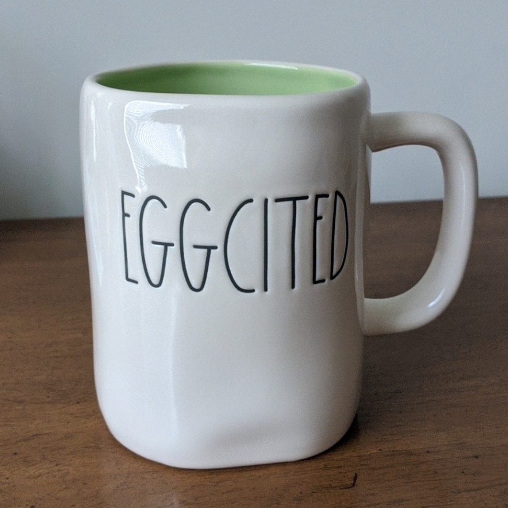 NEW Rae Dunn Eggcited Mug